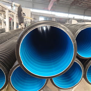 Bán buôn DN 500 600 800 <span class=keywords><strong>1000</strong></span> 1200 <span class=keywords><strong>HDPE</strong></span> ống PE đôi tường sóng PE ống cho hệ thống thoát nước và nước thải - Product Image 5