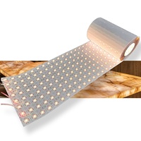 Éclairage intérieur pour armoire, design flexible, 24V, ultra-mince, découpable, plaques LED matricielles sous pierre d'onyx, panneau lumineux flexible