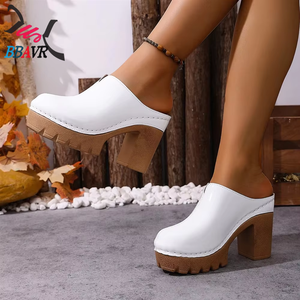 Sandalias Casuales de Plataforma con Tacón Grueso para Mujer, Talla Grande |   Sandalias de Tacón para Exteriores Antideslizantes y Resistentes al Desgaste - Product Image 5