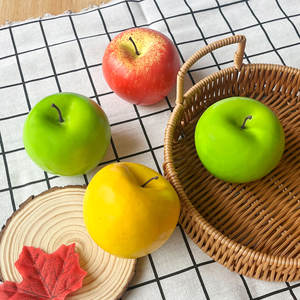 Modelo de Manzana de Simulación, Fruta Falsa, Accesorios de Decoración, Comida Realista de Espuma, Manzana Artificial - Product Image 3