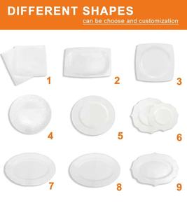 Logo kustom porselen keramik putih piring makan malam cina piring makanan restoran Decal cetak pesta rumah menggunakan piring - Product Image 4