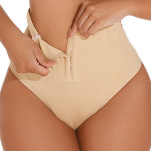 Contrôle de haute qualité minceur <span class=keywords><strong>ventre</strong></span> <span class=keywords><strong>plat</strong></span> femmes Shapewear <span class=keywords><strong>string</strong></span> culotte avec boucle réglable pour la mise en forme du corps - Product Image 4