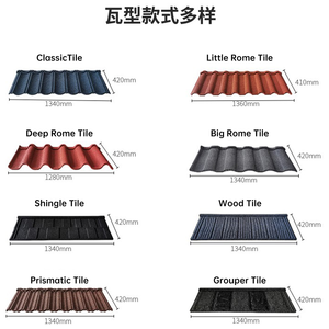 Teja Metálica con Recubrimiento <span class=keywords><strong>de</strong></span> Piedra para Aislamiento Térmico, Ahorro <span class=keywords><strong>de</strong></span> Energía y Construcción Ecológica - Product Image 2