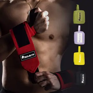 Roegadyn大弹性强力举重重型力量定制标志棉健身房腕套举重