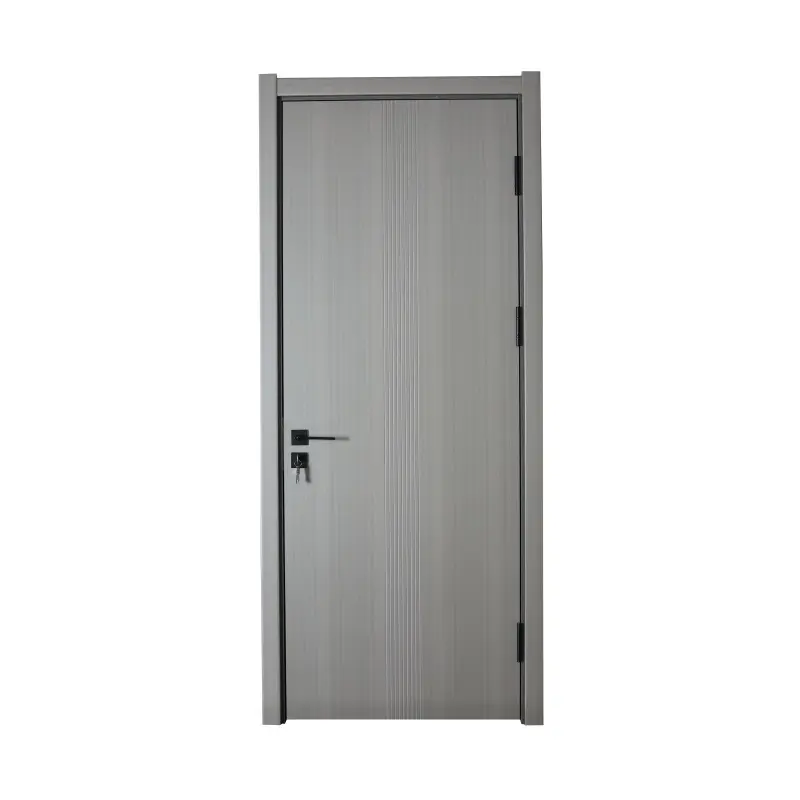 High Quality Solid Wood Decoration Interior Door Modern Minimalist Design wooden Door Fireproof panel Door