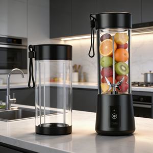 Licuadora Portátil Recargable USB-C de 400 ml, Libre de BPA, Grado Alimenticio, Resistente, Trituradora de Hielo, Bajo Ruido, 2 en 1, a Prueba de Fugas - Product Image 4