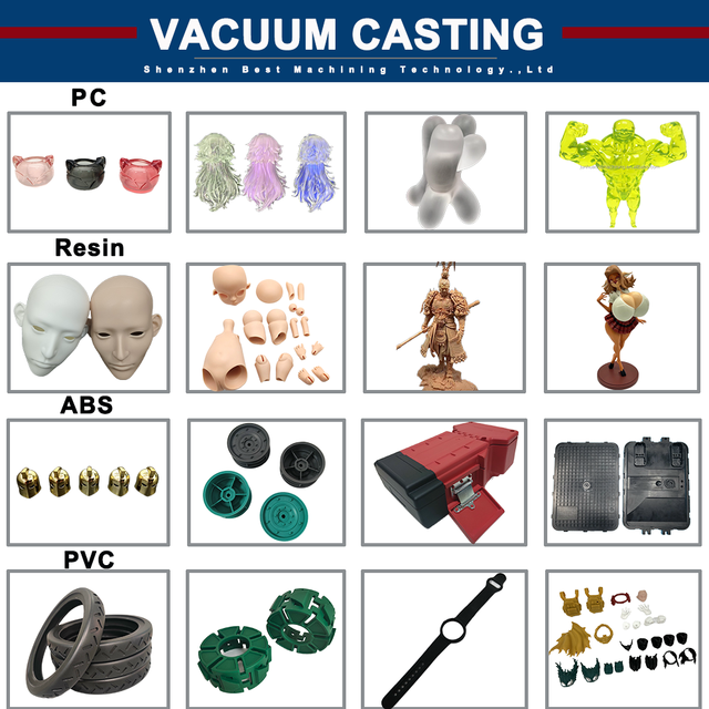 High Quality PVC Model Urethane Casting Gift Custom Vacuum Plastic Casting Machine