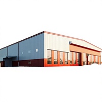 Edificio de Almacenamiento Industrial de Estructura de Acero Prefabricada Grande con Puerta Enrollable para Almacenamiento Industrial y Logística