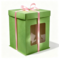 Boîte à pâtisserie personnalisée avec impression de logo, boîte cadeau de luxe en carton doré, boîte à gâteau pliable pour les fêtes, impression UV, écologique et recyclable