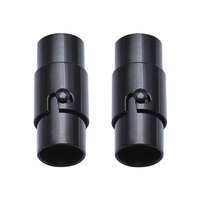 Fermoirs magnétiques rotatifs en acier inoxydable pour bijoux, tailles de trous 2/3/4/5/6/7/8/10 mm