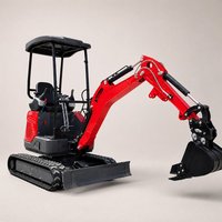 Mini-excavatrice sur chenilles Hanhui de 2,0 tonnes pour l'agriculture, livraison gratuite, certifiée CE EPA, faible coût d'entretien