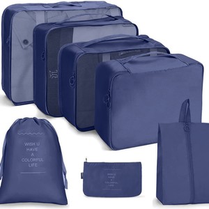 Ensemble de sacs de rangement de voyage 7 8 9 10 pièces, organiseur de valise pour vêtements, literie, sous-vêtements, articles de toilette, cosmétiques - Product Image 5