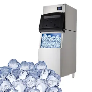 KFC Cube Ice Crusher Small Cube Ice Making Machine Manufacturer Cube Parts 600kg Bullet Ice