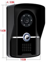 Système de vidéophone filaire haute définition avec caméra étanche à vision nocturne et contrôle d'accès pour interphone de vision nocturne