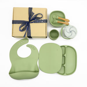 Bavoir d'ours <span class=keywords><strong>anti</strong></span>-déversement non toxique non renversé mini 360 bols et assiettes de voyage avec ventouse pour bébés ensemble de bols en silicone pour bébé - Product Image 5