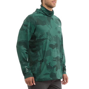 새로운 디자인 방수 방오 낚시 셔츠 승화 Uf50 + 통기성 빠른 건조 경량 긴 소매 낚시 후드 - Product Image 6