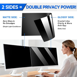 4 vías 360 ° Filtro de Privacidad para Pantalla de Portátil de 24 Pulgadas 16:10, Compatible con HP, Dell, Lenovo, <span class=keywords><strong>Asus</strong></span>, Samsung, Acer, Thinkpad - Product Image 4