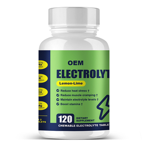 OEM Custom Sugar-Free Effervescent Electrolyte Chewable <strong>Tablets</strong> Adults Pre-Workout Hydration Supplement 2 <strong>Tablets</strong> Per Dose - Product Image 1