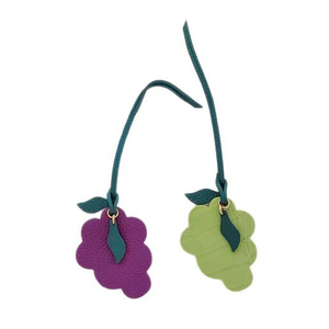 Stylish Pu Leather Cluster Grape Bag Charm Cute Fruit Pendant <b>Keychain</b> Handbag Decoration Promotional Gifts Mother Portable - Product Image 2