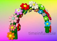 Arche gonflable personnalisée, décoration, événement, fête, arche gonflable à fleurs sur le thème des plantes géantes