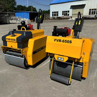 Pompe hydraulique à double tambour vibratoire Changfa de 330 kg, 550 kg, 800 kg pour le compactage de l'asphalte routier, faible coût d'entretien