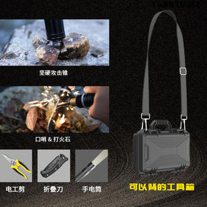 Juego de pala plegable multifuncional para exteriores con hacha y herramientas, equipo de supervivencia de metal gris para camping y uso de emergencia - Product Image 5