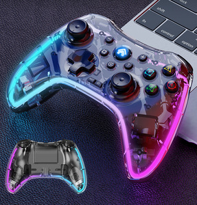 Kablosuz RGB Gamepad <span class=keywords><strong>Joystick</strong></span> için anahtarı/Android/<span class=keywords><strong>PC</strong></span> şeffaf kristal Gamepad için Nintendo anahtarı şarj edilebilir denetleyici - Product Image 5