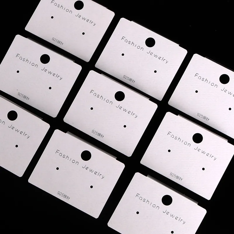 3,5*4,5 PVC170 серьги-гвоздики дисплей крюк карты оптом модные ювелирные изделия дисплей карты может Пользовательский логотип