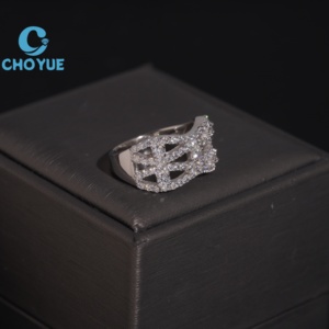 Hot Sale 925 Sterling Silver Moissanite <b>Rings</b> <b>Mens</b> Iced Out Moissanite HipHop Style Jewelry <b>Rings</b> Pass Diamond Test in Stock GRA - Product Image 3