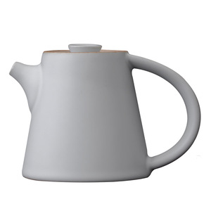 Théière carrée en porcelaine avec couvercle, rétro, blanche, pour le thé de l'après-midi - Product Image 4