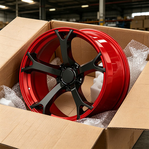 Cerchi Forgiati 16 17 Pollici 19x9.5J 5x114.3 Concavi Finitura Rosso Nero Lusso Racing per 350z/370z Infiniti Q50/Q60 G35/G37 Nismo V1 - Product Image 3