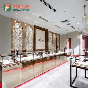 Modern Jewelry Store Fixtures Polished Surface Commercial Store Display Counter - Product Image 2