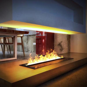 Kontrol APP pintar uap LED api TV dekoratif perapian suara kayu bakar retak 3D Air Vapor perapian listrik - Product Image 5