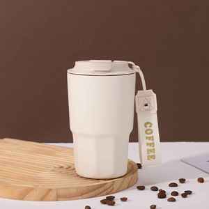 Stainless Steel Straight Cup Vacuum Insulated Coffee Tumbler Portable Leak-Proof Outdoor Water Bottle 6-12 Hours Thermal - Product Image 6