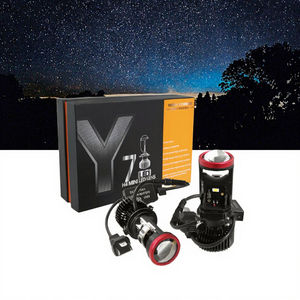 เลนส์ไฟหน้าโปรเจคเตอร์ LED รุ่น Aluminum Beam-Aviator Universe Mini Canbus H4 Y7 สว่างพิเศษ 12V 6000K ใหม่ 10000 ลูเมนส์ สำหรับรถยนต์ออดี้ - Product Image 3