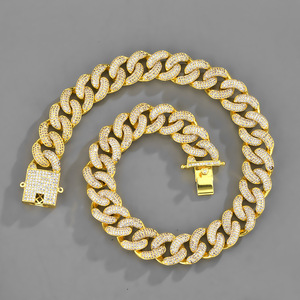 Gelang strass мal <span class=keywords><strong>mikro</strong></span> pavimenta lan kalung 18 mm jembare mawar placcatura emas - Product Image 6