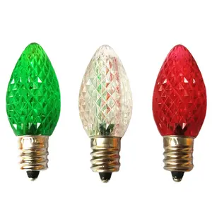 Коммерческий высокая водонепроницаемый напольный C7 рождественские лампочки разные цвета для наружного освещения дисплея