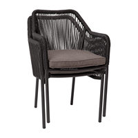 Chaises de jardin modernes robustes et durables pour l'extérieur, avec coussins épais, structure en aluminium, pliables, résistantes aux intempéries, pour la terrasse, le jardin et le porche