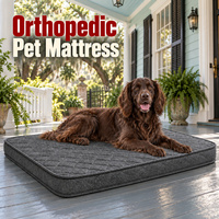 Matelas orthopédique pour chien avec housse imperméable facile à nettoyer et service OEM sur mesure