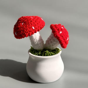 All'ingrosso decorazione <span class=keywords><strong>da</strong></span> tavolo per la casa con fiori artificiali di lana uncinetto piccoli filati di <span class=keywords><strong>zucca</strong></span>, uva, funghi pott - Product Image 5