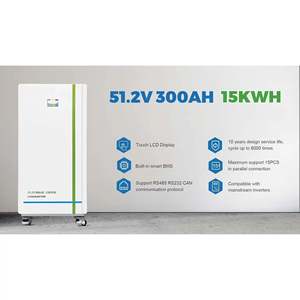 Batterie au lithium 51,2 V 300 Ah 15 kWh pour système de stockage d'énergie domestique solaire, type split - Product Image 5