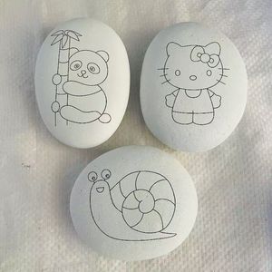 Diy Painting Arts and Crafts Flat Pebbles Popular <strong>White</strong> 5-8 cm Kids <strong>River</strong> Rock <strong>Stone</strong> High Quality Polished <strong>Stone</strong> Crafts - Product Image 1