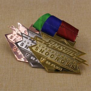 Médaille de championnat de cross-country AMSOIL City 3D Design personnalisé or brillant <span class=keywords><strong>argent</strong></span> bronze - Product Image 5