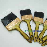 2024 Offre Spéciale couleur jaune poignée souple outils de peinture pinceau ensemble pinceau plat
