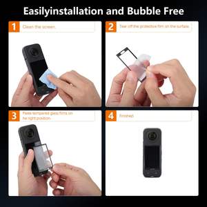 Amazear Protector de pantalla de película de vidrio templado para Insta360 X5 / Insta360 X4(2 juegos) - Product Image 5