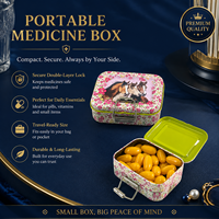 Boîte à médicaments double couche en métal robuste Dongguan Jinyuanbao – Emballage polyvalent en fer blanc pour vitamines