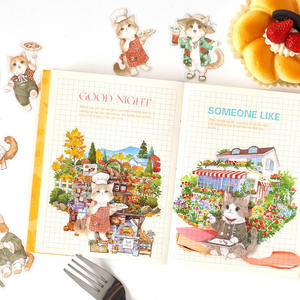 20 autocollants par paquet, série Cute Paws Club, autocollants et décalcomanies pour carnet, imperméables, matériaux pour carnet pour enfants - Product Image 4