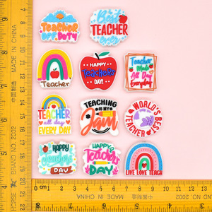 Tendencias 2025 En Moda Creative Pvc Focal Beads Teacher Series Wholesale Focal Beads for Diy Pen Making Pen Accessories - Product Image 4