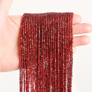 Jd đá quý nhỏ tự nhiên Garnet mặt vuông hạt nhà máy bán buôn 2-2.5 mét nhỏ đá quý tự nhiên hạt đối với trang sức làm - Product Image 6