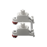 Stabilisateur à visser blanc V2 pour clavier mécanique 60% GATERON 7u 6.25u 2u personnalisé DIY Hot Swap à monter sur PCB